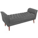 Ver imagem 4 de Recamier Grecia 150cm Suede Cinza Escuro MPassos