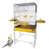 Viveiro Calopsitas Gaiola Pássaros Periquito Confort Grande Black Triplex Jelplast Cor Amarelo - 1