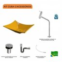 Ver imagem 3 de Kit Cuba L38 C/torneira Link 1062 Metal + Válvula Click 1"b (2,6cm) + Sifão Cromado + Flexível Comp