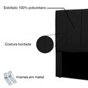 Ver imagem 4 de Cabeceira Queen 1,60m Toledo Suede - Pallazio Preto