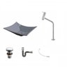 Kit Cuba L38 C/torneira Link 1062 Metal + Válvula Click 1"g + Sifão Cromado + Flexível Compace - 2