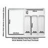 Organizador de Gaveta Extensível Divisor Porta Talheres - 4