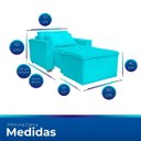 Ver imagem 7 de Poltrona Cama com Puff para Sala Confortavél Moderna Suede