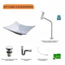 Ver imagem 3 de Kit Cuba L38 C/torneira Link 1062 Metal + Válvula Click 1"g + Sifão Cromado + Flexível Compace