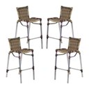 Ver imagem 3 de 4 Banquetas Empilháveis Alumínio Alta para Cozinha Edícula Balcão e Bar Capuccino