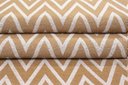Ver imagem 2 de Tapete Capacho Porta Entrada 65CMX40CM Zig Zag Caramelo