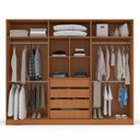 Ver imagem 5 de Guarda Roupa Casal 242,1cm com 6 Portas e 4 Gavetas 240843 Lisboa Politorno Móveis