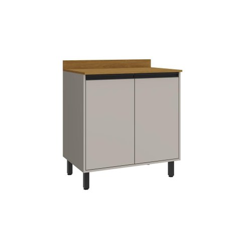 Balcão Multiuso para Cozinha 2 Portas 80 cm Cooktop de até 5 Bocas Tóquio Casamia