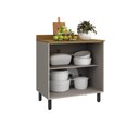 Ver imagem 4 de Balcão Multiuso para Cozinha 2 Portas 80 cm Cooktop de até 5 Bocas Tóquio Casamia