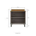 Ver imagem 3 de Balcão Multiuso para Cozinha 2 Portas 80 cm Cooktop de até 5 Bocas Tóquio Casamia