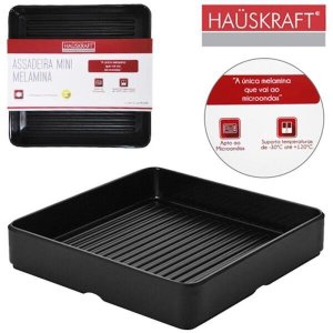 Forma / Assadeira Mini De Melamina Quadrada Hauskraft 520Ml 16X3,5Cm