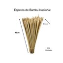Ver imagem 2 de Espetos de Bambu Nacional 200un de 40cm X 5.5mm Nc Caieiras