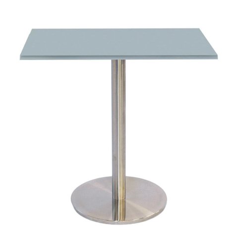 Mesa Bistrô Beta 112,50 Cm (alt) Disco Redondo Tampo Mdp Quadrado 80 Cm (larg) X 2,50 Cm (alt)