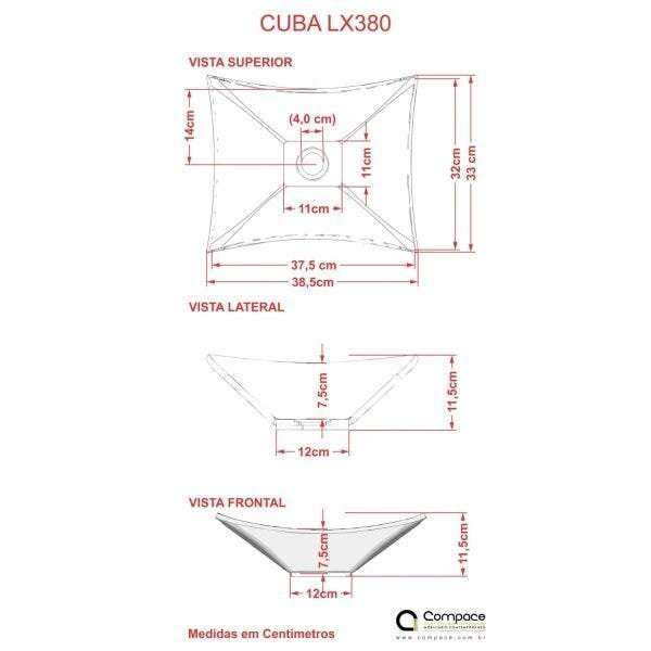 Kit Cuba L38 C/Torneira Link 1062 Metal + Válvula Click 1"G Compace - 6