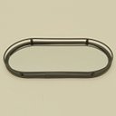 Ver imagem 6 de Bandeja Decorativa de Metal Preto 2x14x27cm Servir Mesa Organizar Café Aparador