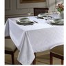 Toalha de Mesa Quadrada 4 Lugares Jacquard Requinte 1,60x1,60 Dohler - Branca - 1