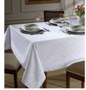 Ver imagem 1 de Toalha de Mesa Quadrada 4 Lugares Jacquard Requinte 1,60x1,60 Dohler - Branca