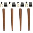 Ver imagem 1 de Kit 4 Pé Palito 60cm + Chapinha Plástico Pvc Inclinado + Parafuso