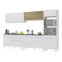 Ver imagem 1 de Armário De Cozinha Completa 302cm Multimóveis V3689 Branco