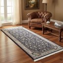 Ver imagem 4 de Tapete Passadeira Oriental Nik 200x75 cm Mod 85 Azul