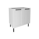 Ver imagem 1 de Balcão de Cozinha Cz-3301 S/ Tampo C/ 2 Portas 80cm Branco - Tecno Mobili