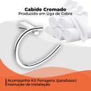 Ver imagem 5 de Cabide Cromado Gancho Longo Meber 2040 C 300 Para Toalhas
