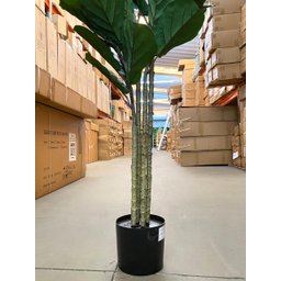 Ficus Lyrata Artificial Planta Permanente para Sala 1.50m - 4