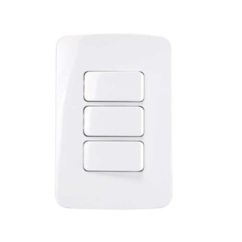 Conjunto 3 Interruptor Simples 4x2 10a B3 Margirius