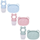 Ver imagem 4 de Kit Porta Frutinhas Buba Azul +6 Meses Silicone Livre de Bpa