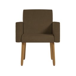 Poltrona Decorativa - Cadeira Escritório - Black Friday Cor:marrom; - 4