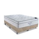 Ver imagem 1 de Cama Box Queen + Colchao De Molas Ensacadas Freedom 72X158X198:Bege