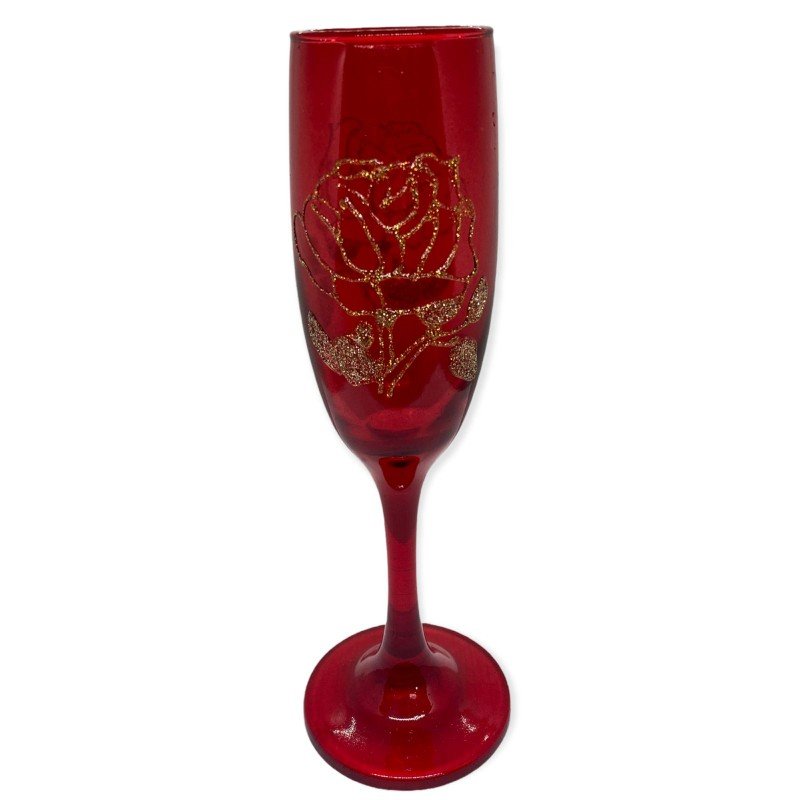 Taça Pomba Gira Rosa Vermelha Cristal Super Luxo - Vidro - 1