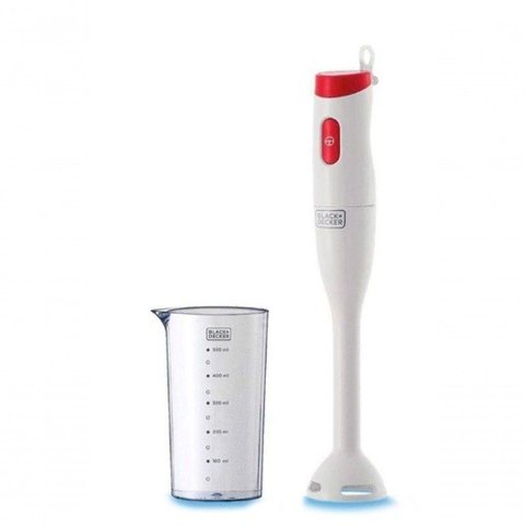 Mixer Vertical Black Decker 250w - Branco-vermelho com Copo Dosador 110v
