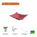Ver imagem 3 de Kit Cuba L38 C/válvula 1" (2,6cm) + Sifão Pvc + Flexível Compace