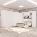 Ver imagem 1 de Guarda-Roupa Casal Modulado Portofino 13 Portas 4 Gavetas Branco - Pnr Móveis