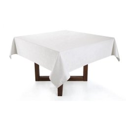 Toalha de Mesa Quadrada 8 Lugares Veríssimo Branca Karsten - 1