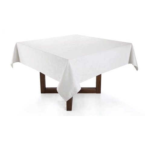Toalha de Mesa Quadrada 8 Lugares Veríssimo Branca Karsten