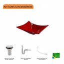 Ver imagem 3 de Kit Cuba L38 C/válvula 1" (2,6cm) + Sifão Pvc + Flexível Compace