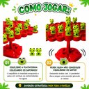 Ver imagem 7 de Jogo Infantil Mesa Equilibrio Arvore Sapo 53 Pecas Tabuleiro Interativo Roleta Prenda Empilhar Sapin