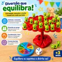 Ver imagem 3 de Jogo Infantil Mesa Equilibrio Arvore Sapo 53 Pecas Tabuleiro Interativo Roleta Prenda Empilhar Sapin