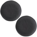 Ver imagem 1 de Jogo 2 Pratos Rasos Cerâmica 26,5cm Orgânico Preto Matte por
