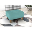Ver imagem 3 de Kit 2 Puff Decorativo Piva Suede Azul Bebe