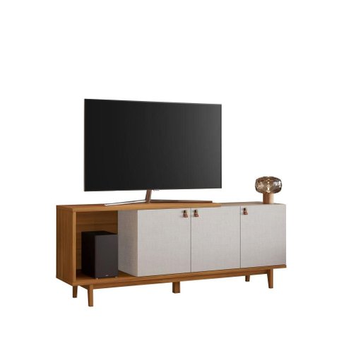Rack para Tv até 50" Nt1380 Off White/freijó Notável Móveis