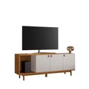 Ver imagem 1 de Rack para Tv até 50" Nt1380 Off White/freijó Notável Móveis