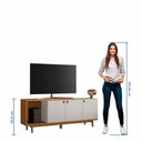 Ver imagem 7 de Rack para Tv até 50" Nt1380 Off White/freijó Notável Móveis