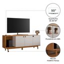 Ver imagem 3 de Rack para Tv até 50" Nt1380 Off White/freijó Notável Móveis