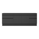 Ver imagem 6 de Kit 2 Balcões com Rodapé Gabinete Pia 150 Cm e Cooktop 70 Cm Veneza Multimóveis Mp2108.895 Preto