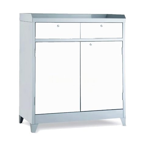 Armário De Aço P/ Ferramenta Ferramenteiro Duplo C/ Chave Branco