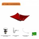 Ver imagem 3 de Kit Cuba L38 C/válvula Click 1"g + Sifão Pvc + Flexível Compace
