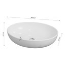 Ver imagem 4 de Cuba Pia para Banheiro Oval Luna Branco